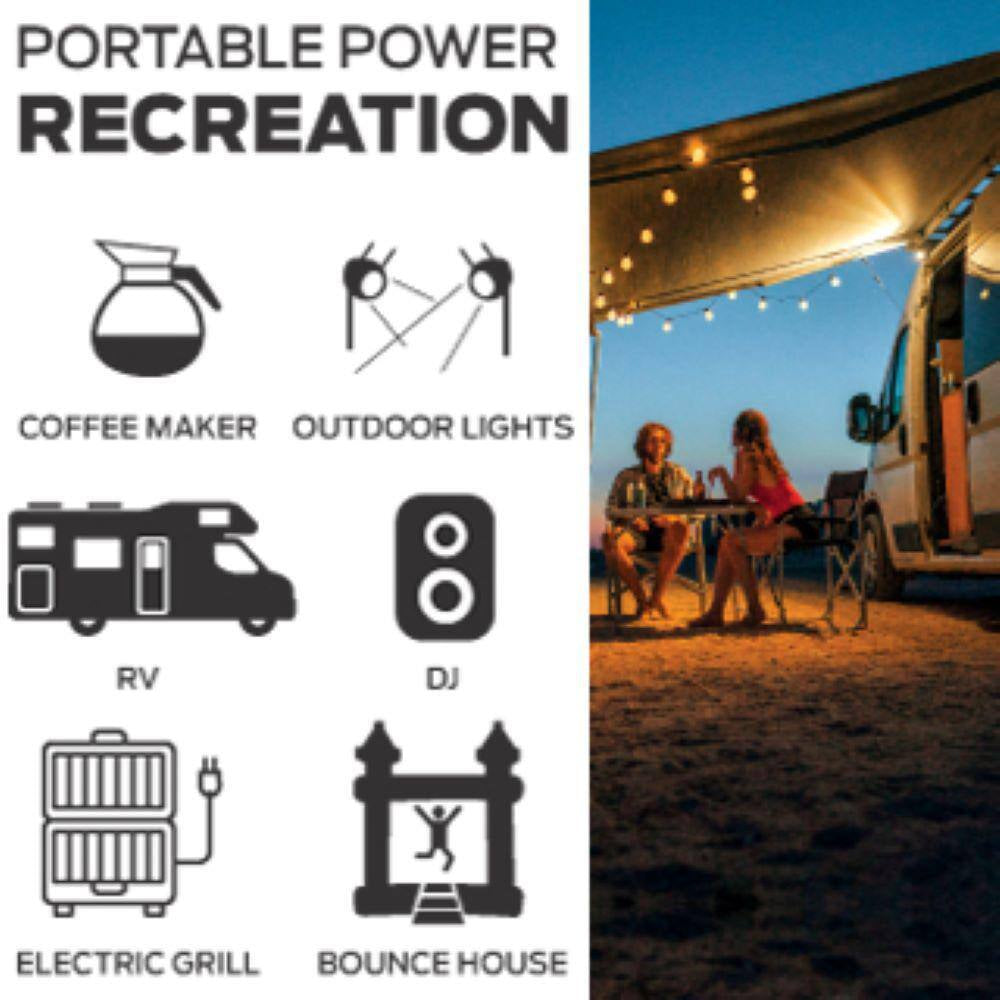 7,750/6,250 -Watt Dual-Fuel Gasoline and Propane with Push to Start Portable Home Power Generator, CO Shutoff