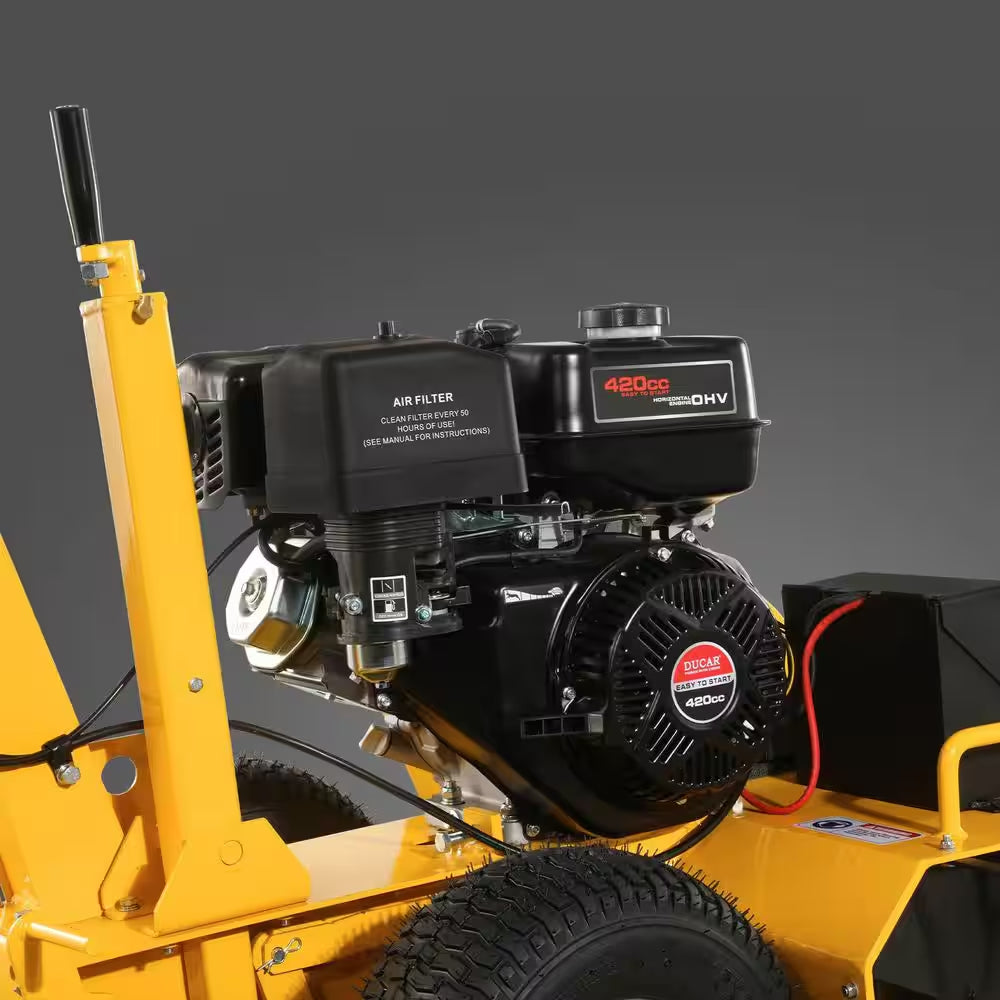 24 In. 15 HP 420 Cc Gas Powered Trencher with DUCAR Engine and Electric Start