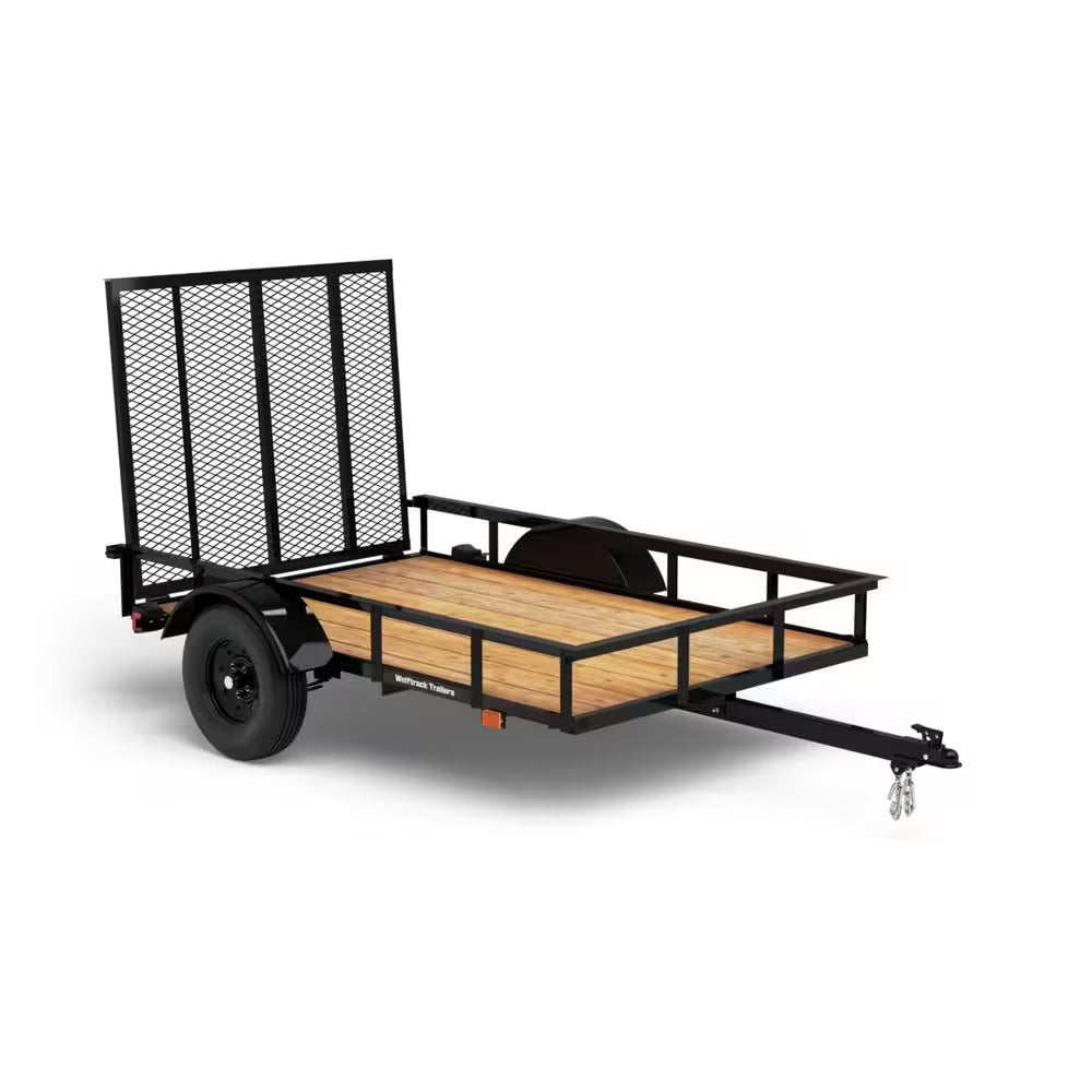 5 Ft. X 8 Ft. Utility Trailer, Wood Floor, 1450 Lb. Payload Capacity
