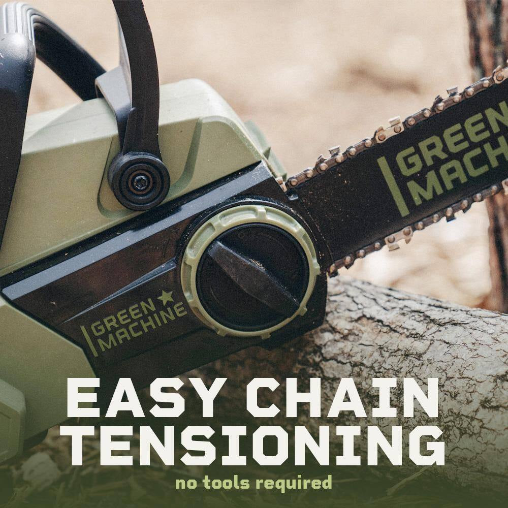 62V Brushless 16 In. Battery Chainsaw Auto-Tensioning System, Easy Trigger Start with 4 Ah Battery and Charger
