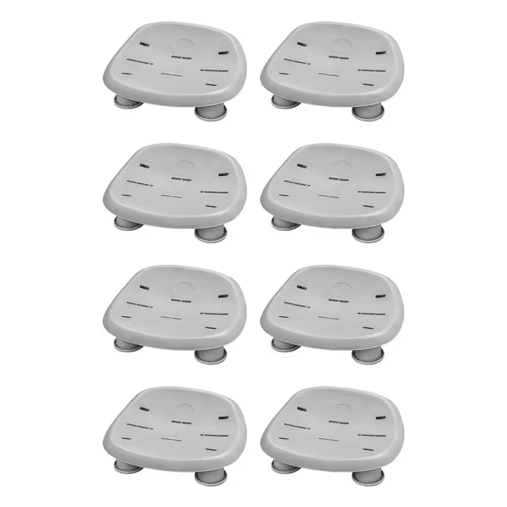 Grenada 8-Person 190-Jet round Inflatable Hot Tub with Pool and Spa Seat (8-Pack)