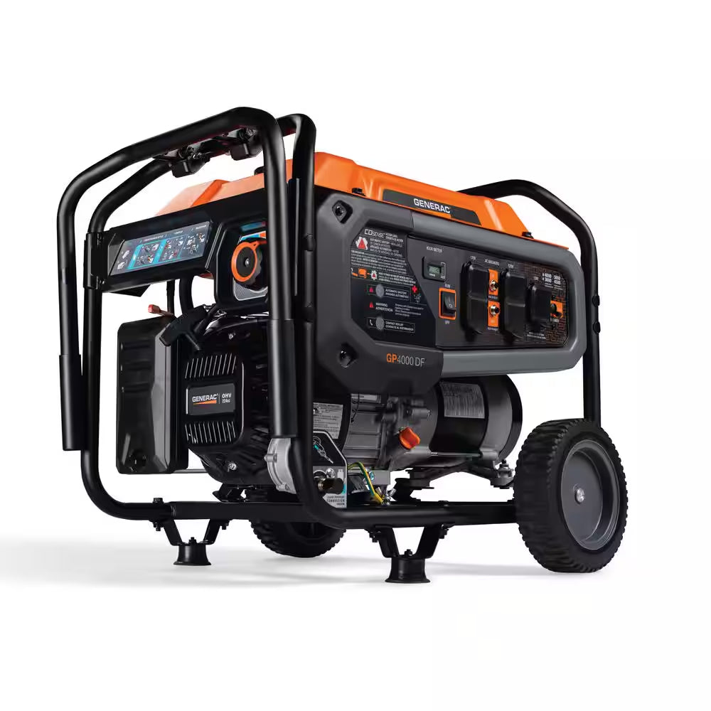 5000 / 4000-Watt Dual Fuel Recoil Start Gasoline / Propane Powered Portable Generator-Gp4000 DF