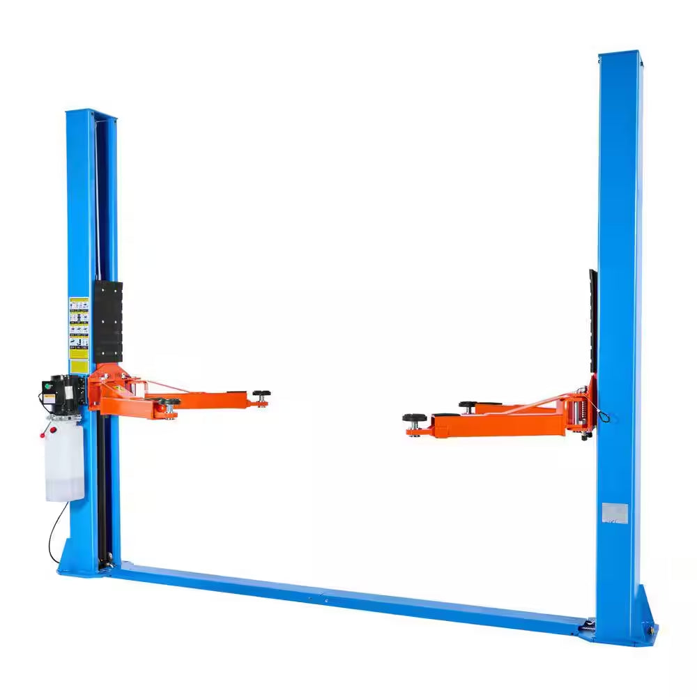 Symmetric 2 Post Car Lift 9000 Lb. Capacity, 220V 2.95 HP Motor, Hoist for Sedan/Suv, 74. 8In. Height, Garage/Shop, Blue