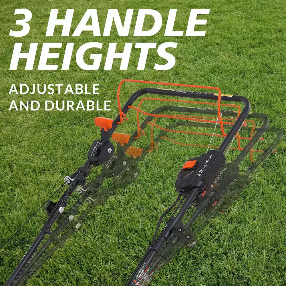 24 In. 201Cc Electric Start SELECT PACE 6 Speed CVT High Wheel RWD 3-In-1 Gas Walk behind Self Propelled Lawn Mower