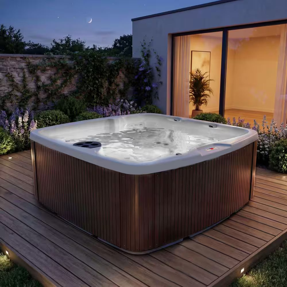 LS500 plus 5-Person 23-Jet 110-Volt Plug and Play Spa with Thermal Locking Cover