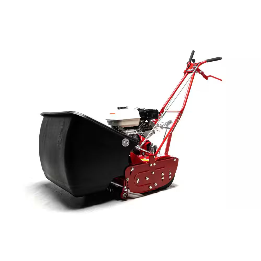 Reel Mower : 25-In. : Grooved Roller : 7 Blade : GX160