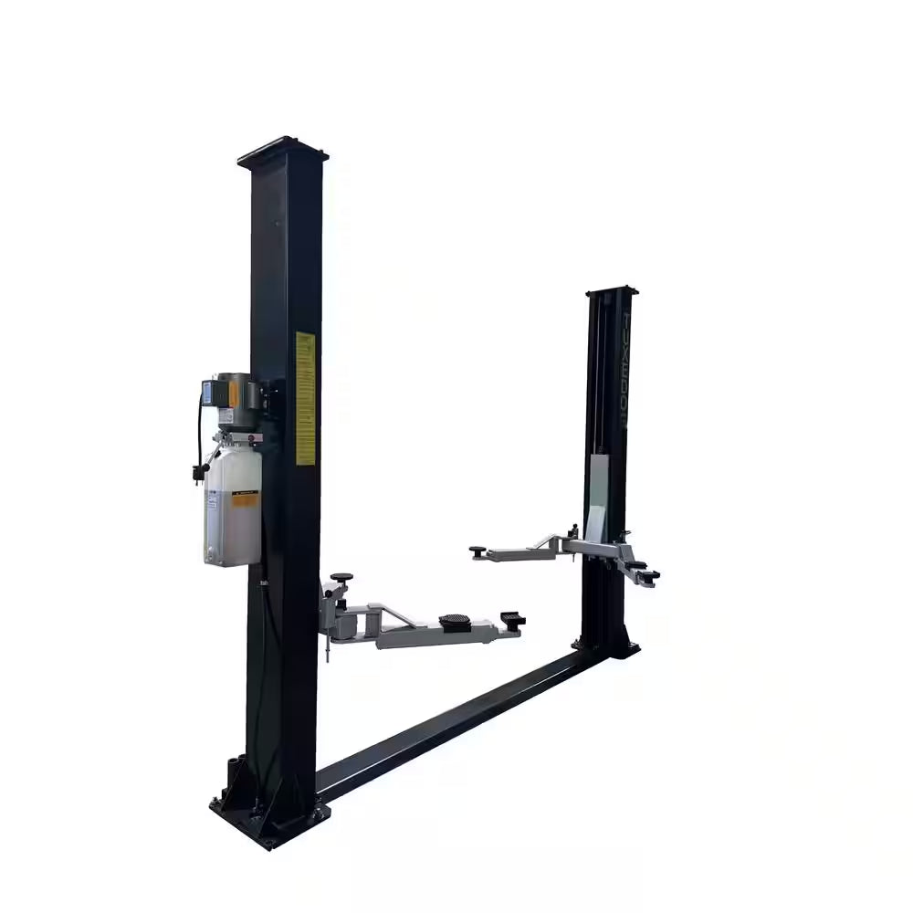 Symmetric 2 Post Car Lift 9,000 Lbs. Capacity Heavy Duty in Black
