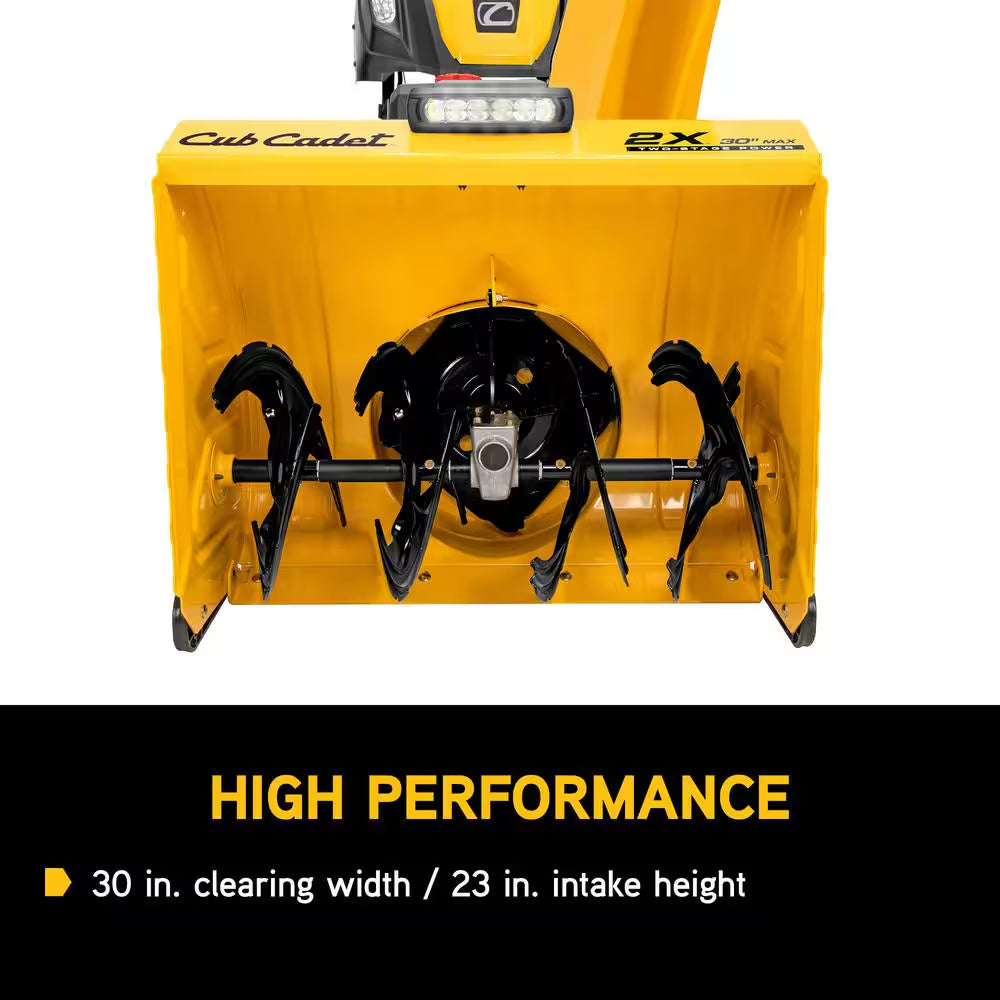 2X MAX 30 In. 357Cc Two-Stage Electric Start Gas Snow Blower with Steel Chute, Power Steering and Heated Grips