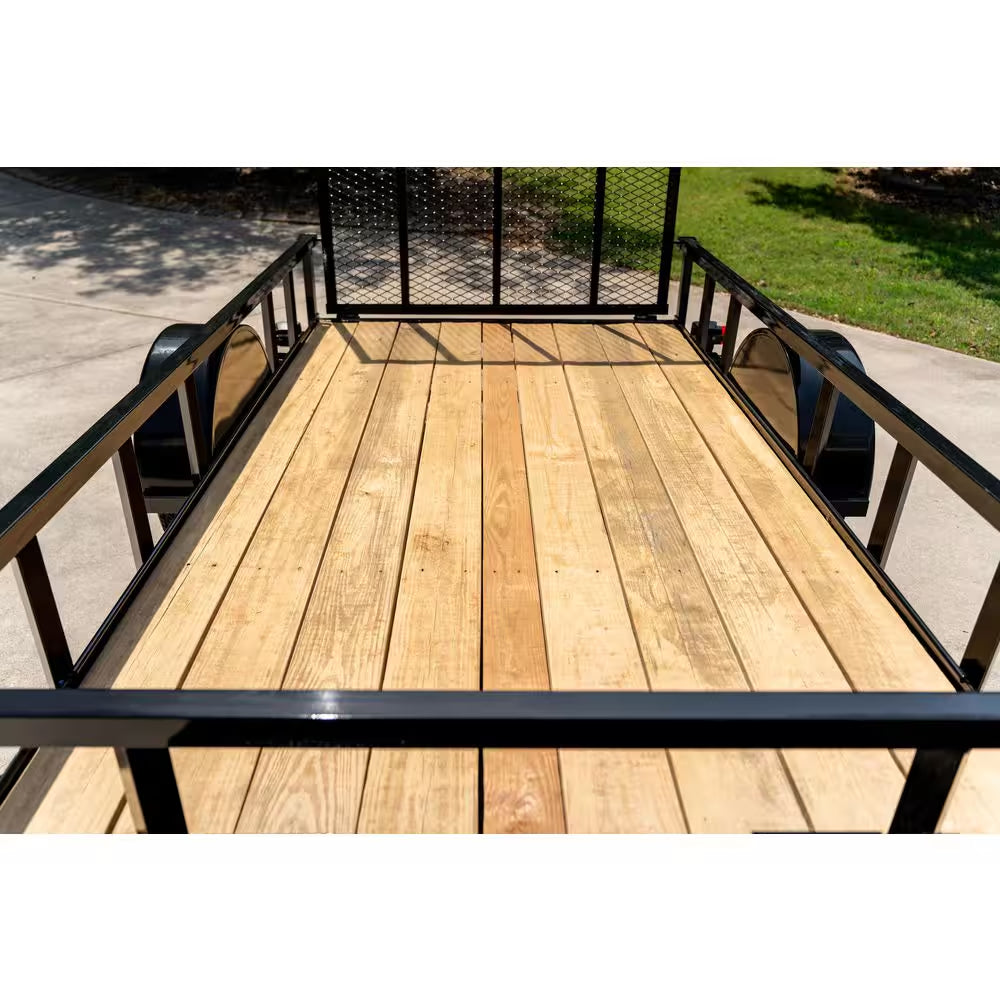 5.5 Ft. X 10 Ft. Utility Trailer, Wood Floor, 2076 Lb. Payload Capacity