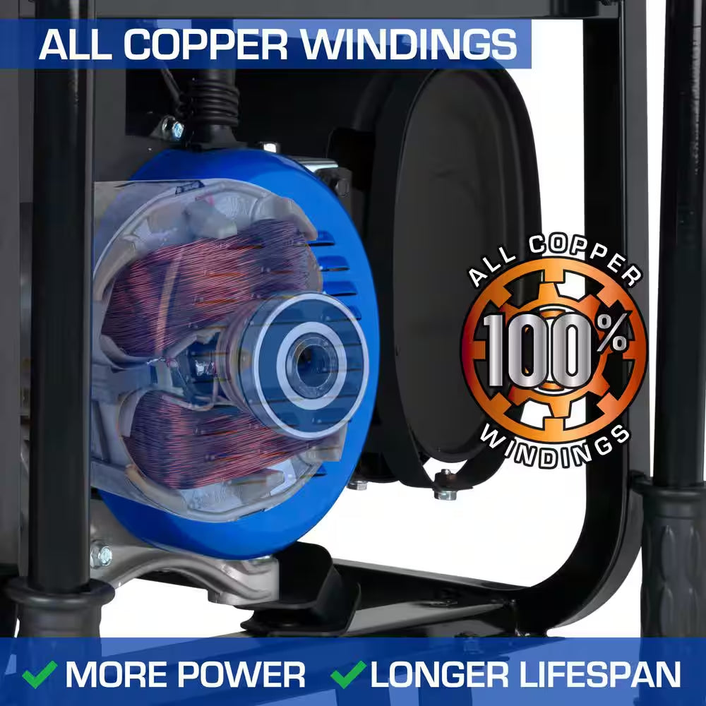 13000/10500-Watt Dual Fuel Electric Start Gasoline/Propane Portable Home Power Back up Generator with CO Alert Sensor
