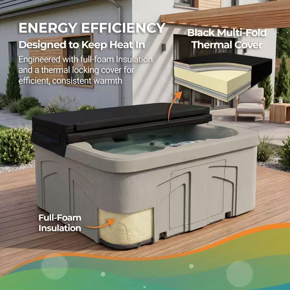 LS100DX 4-Person 20-Jet 110-Volt Plug and Play Spa with Waterfall