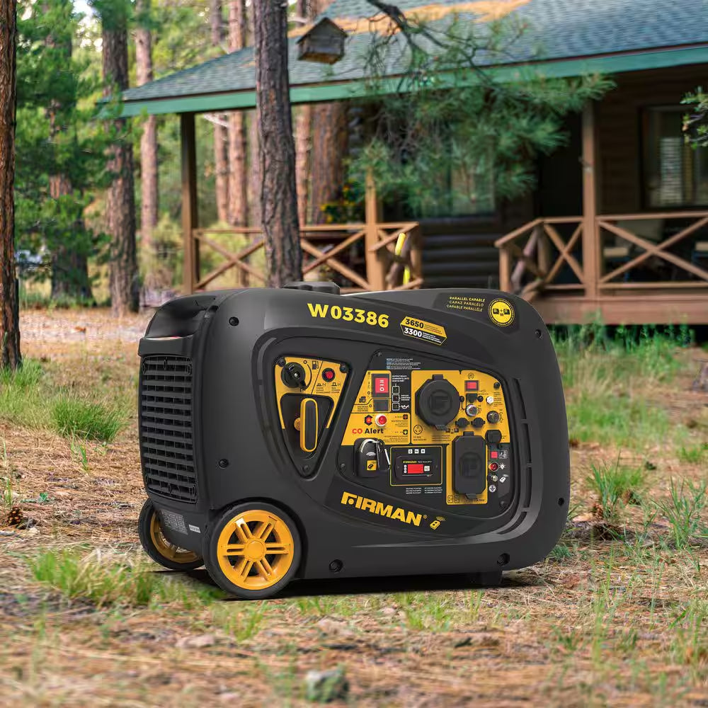 3650-Watt,3300-Watt Remote Electric Start Gas Powered Inverter Generator With, RV Ready Outlet and CO Alert Technology
