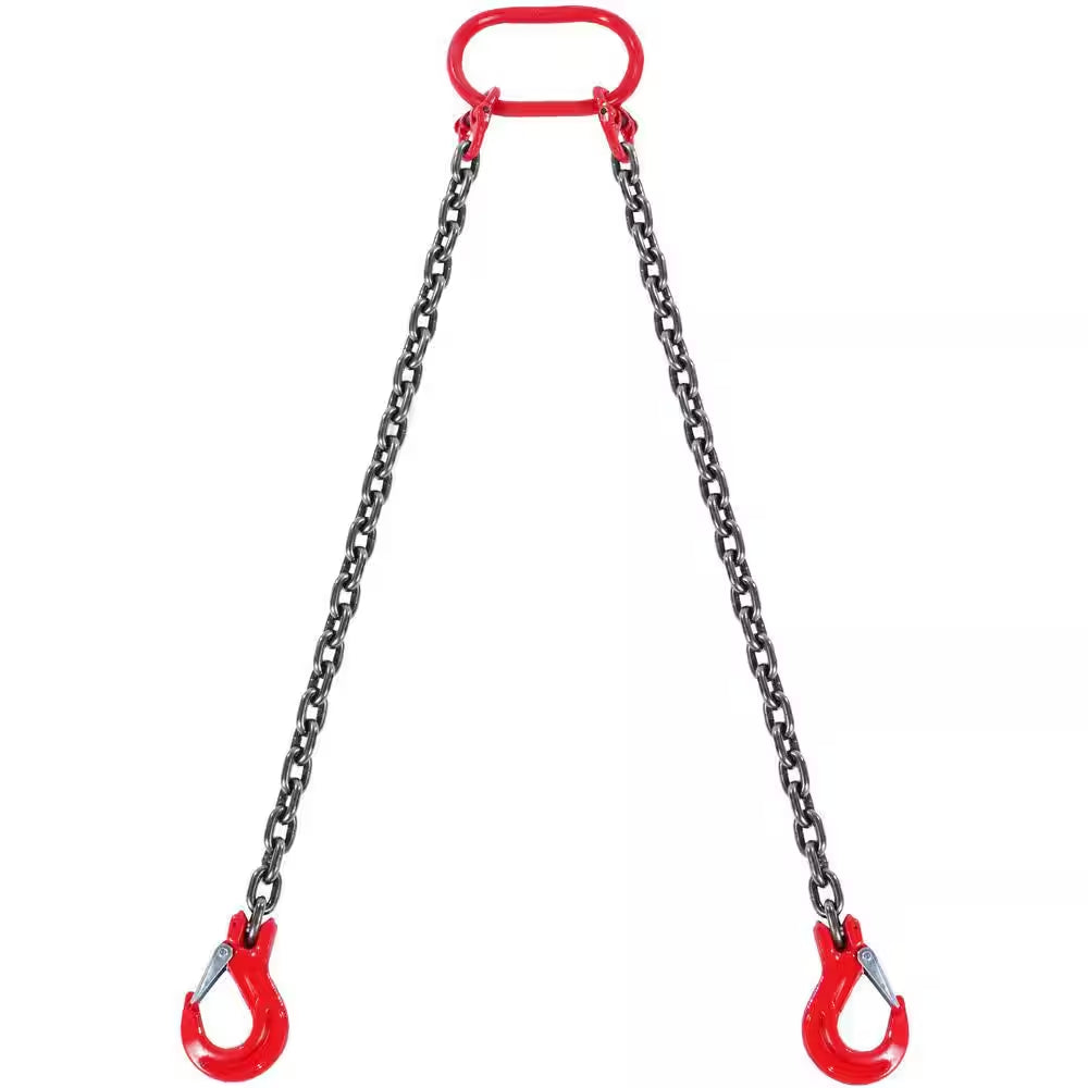 Chain Sling,5/16 In.X5 Ft. Lifting Chains with Hooks,G80Engine Chain Hoist Lifts,6600 Lbs. Capacity Lifting Sling Chains
