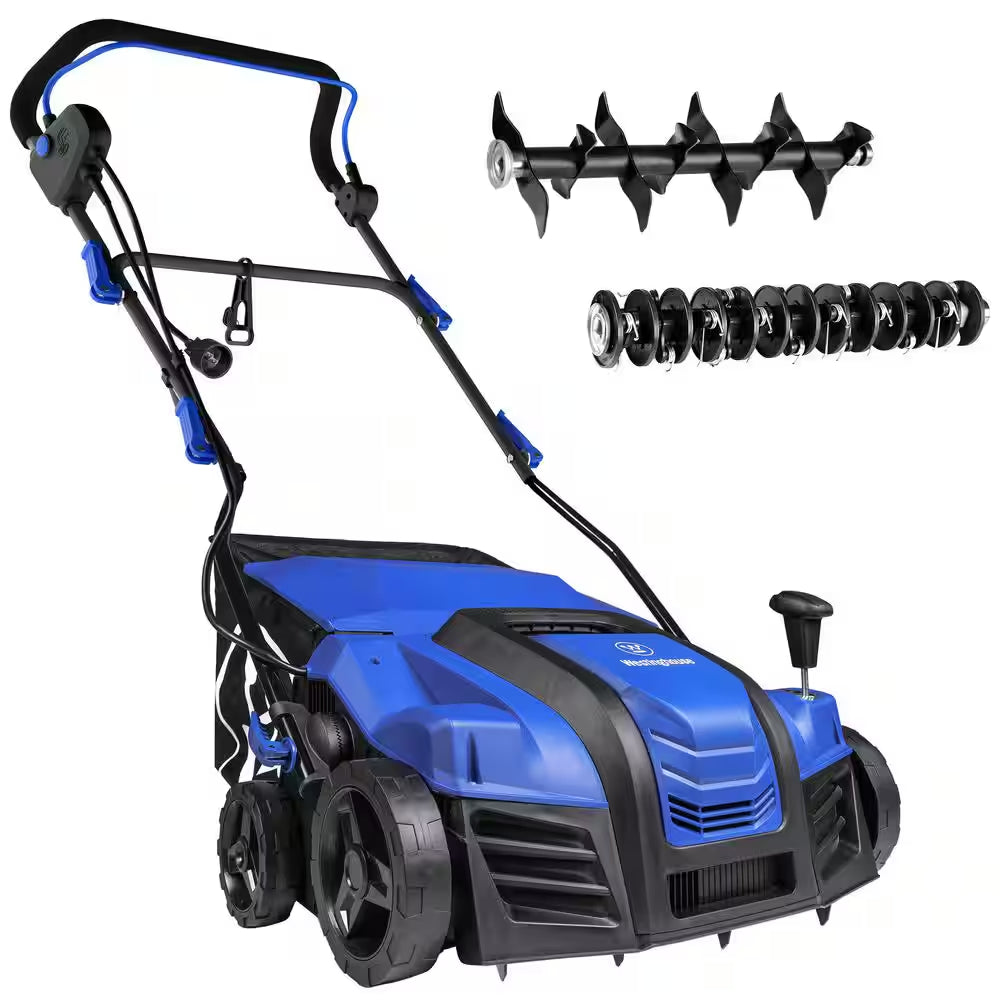 16 In. 15 Amp Corded Electric Dethatcher and Aerator with 14.5 Gal. Collection Bag