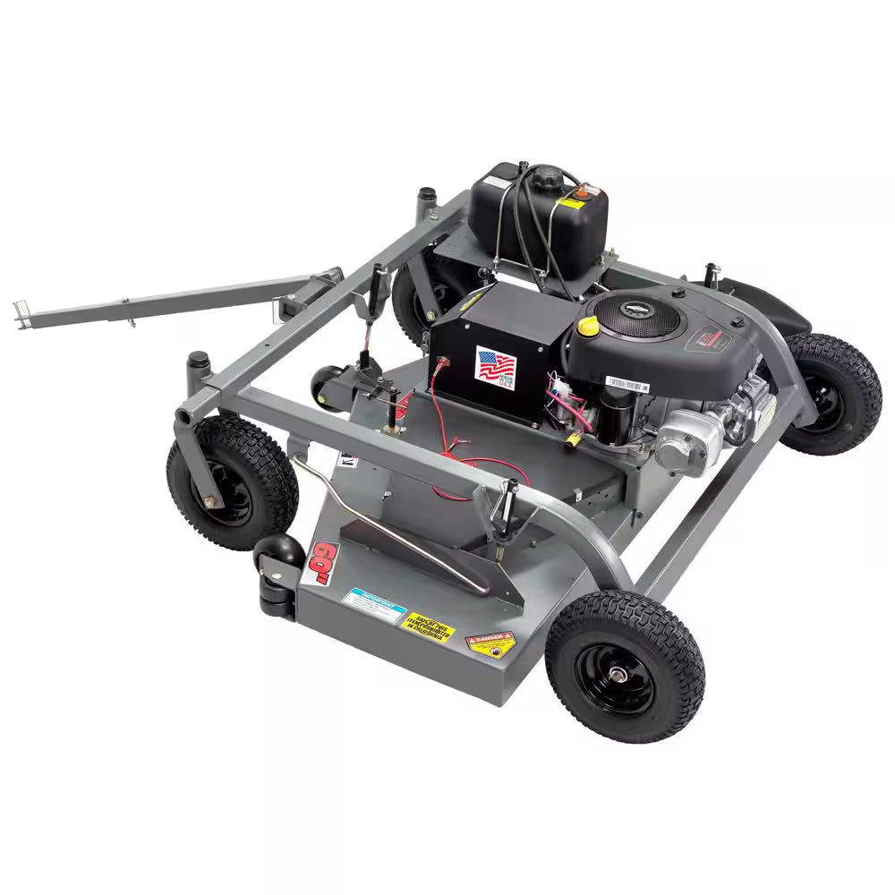 60 In. 15.5-HP 500 Cc Briggs & Stratton Electric Start Pull-Behind Finish Cut Lawn Mower