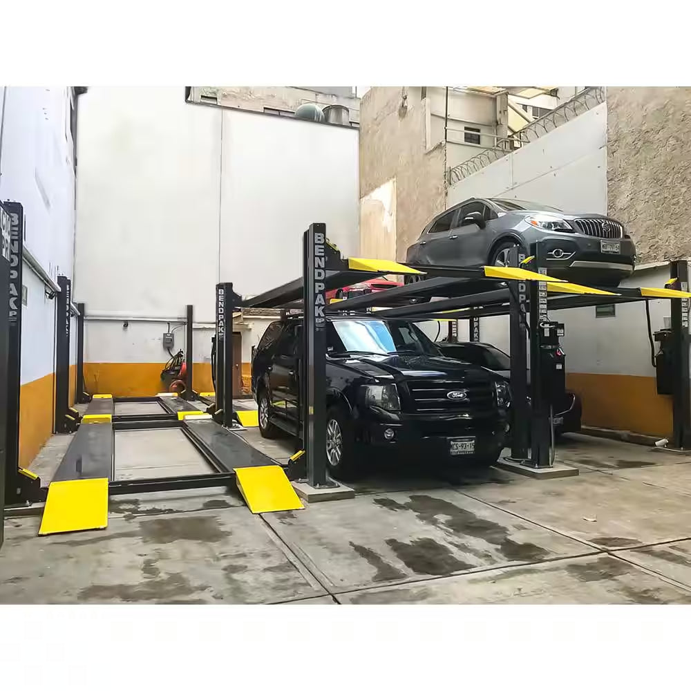 HD-9 Parking 4 Post Car Lift 9000 Lb Capacity - Freestanding Design with Adjustable Runways and 220V Power Unit Included