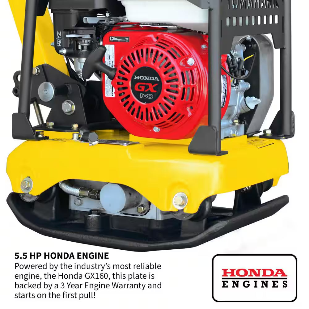 5.5HP Honda Reverse Vibratory Plate Compactor Tamper Gravel Soil Compaction