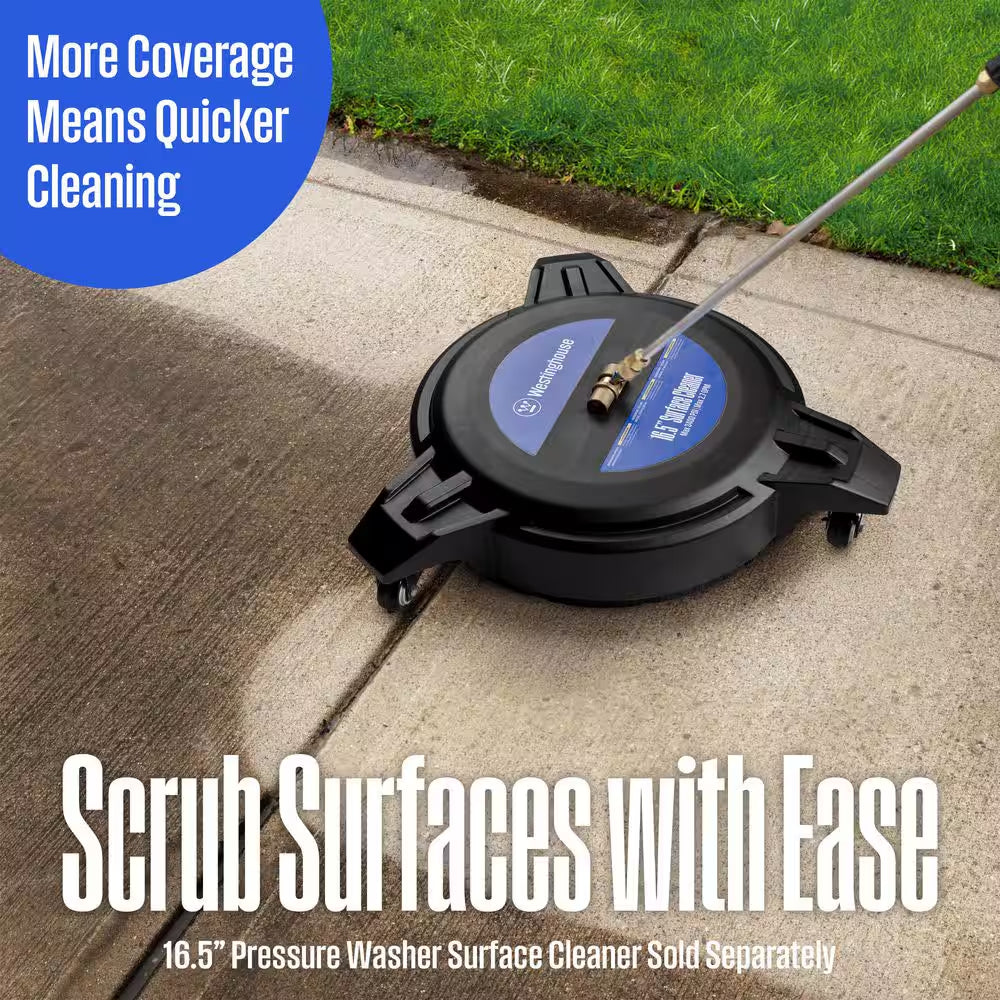 3000 PSI 2.3 GPM Gas Powered Axial Cam Pump Cold Water Pressure Washer with 4 Quick Connect Tips