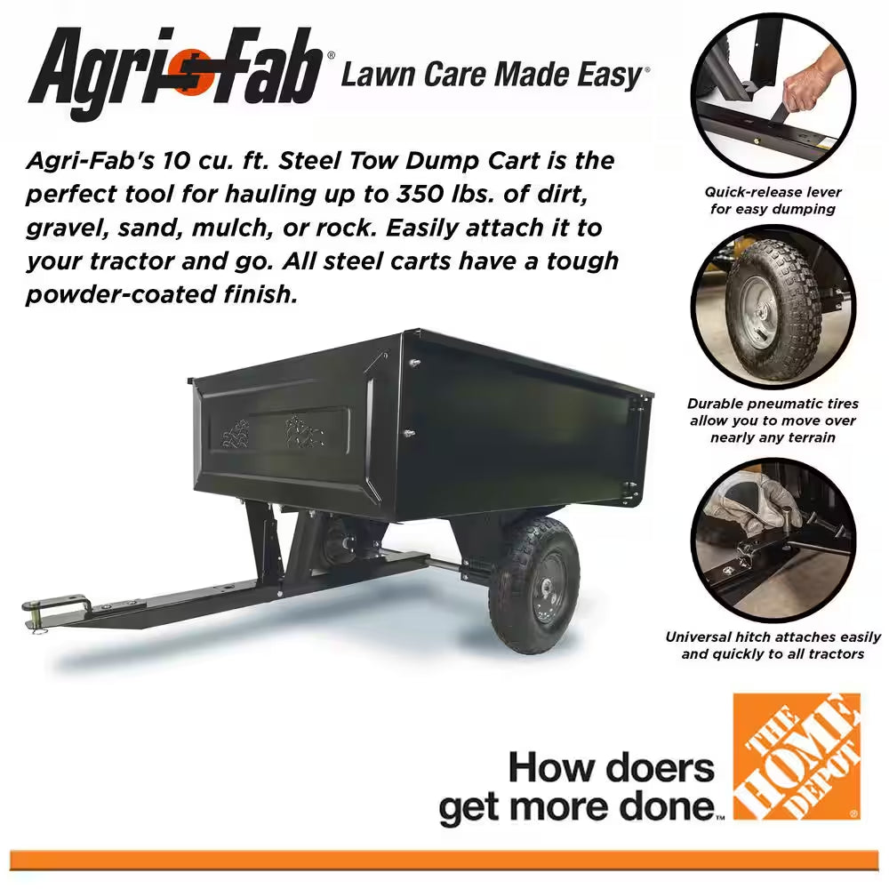 10 Cu. Ft. Steel Dump Cart