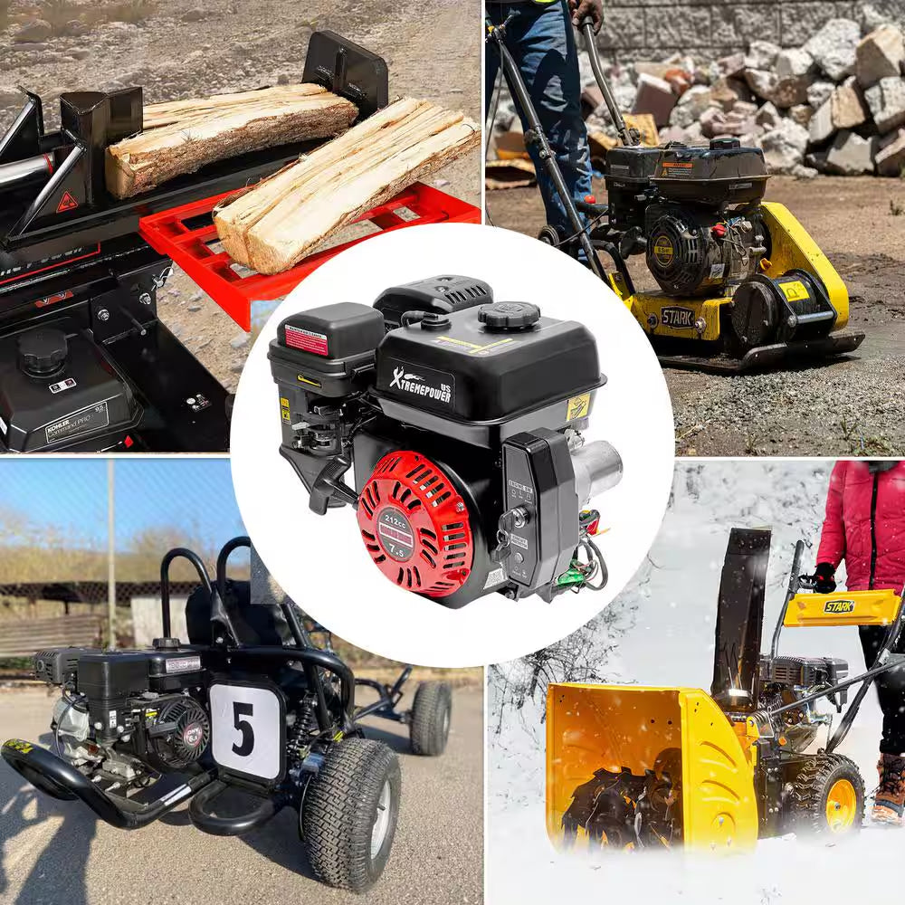 7.5 HP 212CC OHV EPA Electric Start Horizontal Shaft Gas Engine