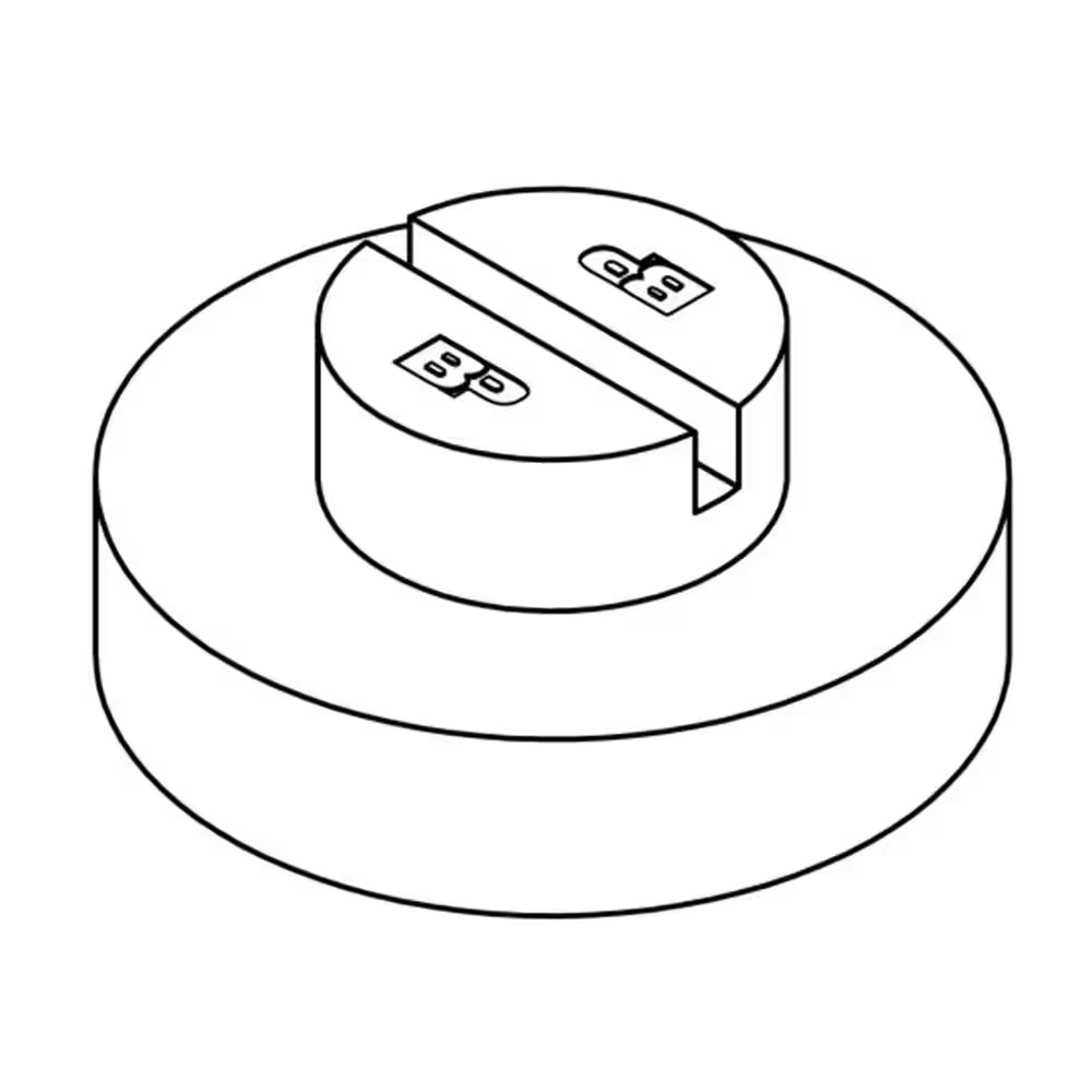 Slipover round Pinch Weld Puck for 2 Post Car Lifts with up to 10000 Lb. Capacity, Set of 4