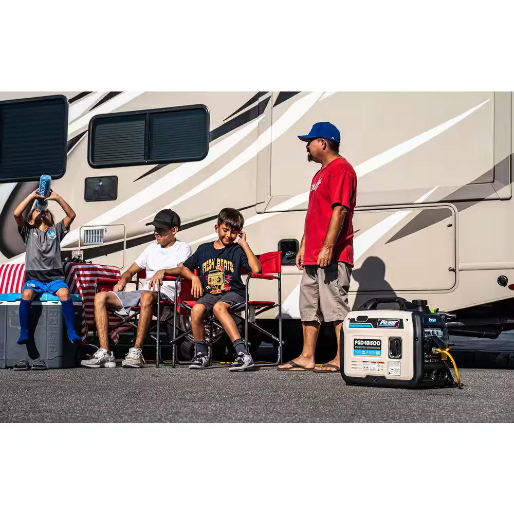 4,000-Watt Super Quiet Gasoline Powered Inverter Generator with Recoil Start and CO Alert