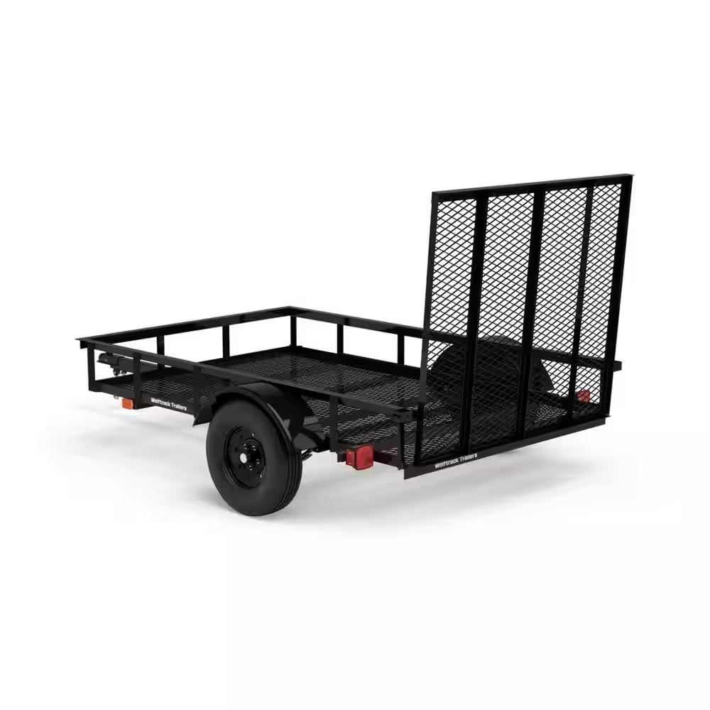 5 Ft. X 8 Ft. Utility Trailer, Mesh Floor, 1615 Lb. Payload Capacity