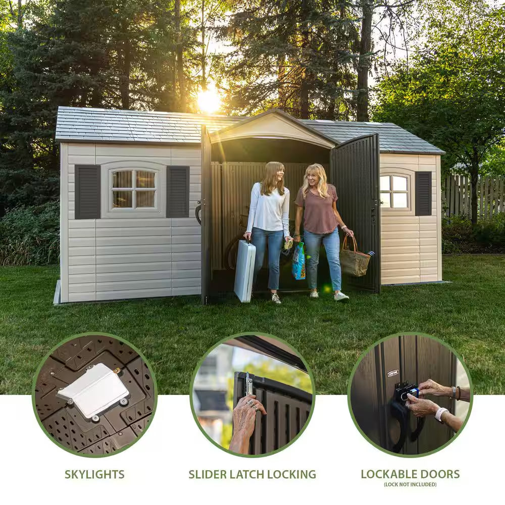 Legacy 15 Ft. W X 8 Ft. D Resin Outdoor Storage Shed (109 Sq. Ft.)