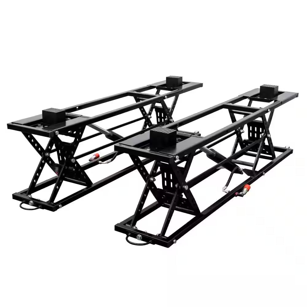 7000 LBS Capacity, 26.8" Max Height, Heavy-Duty Jack with Locking Levers, Wheels & 120V Power Unit for Car SUV Trucks