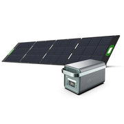 Solid-State Solar Battery Generator 2,000W (1,326Wh) Push-Button Start with 200W Portable Solar Panel, Camping, Home, RV